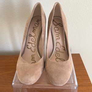 Sam Edelman tan suede heels 8.5